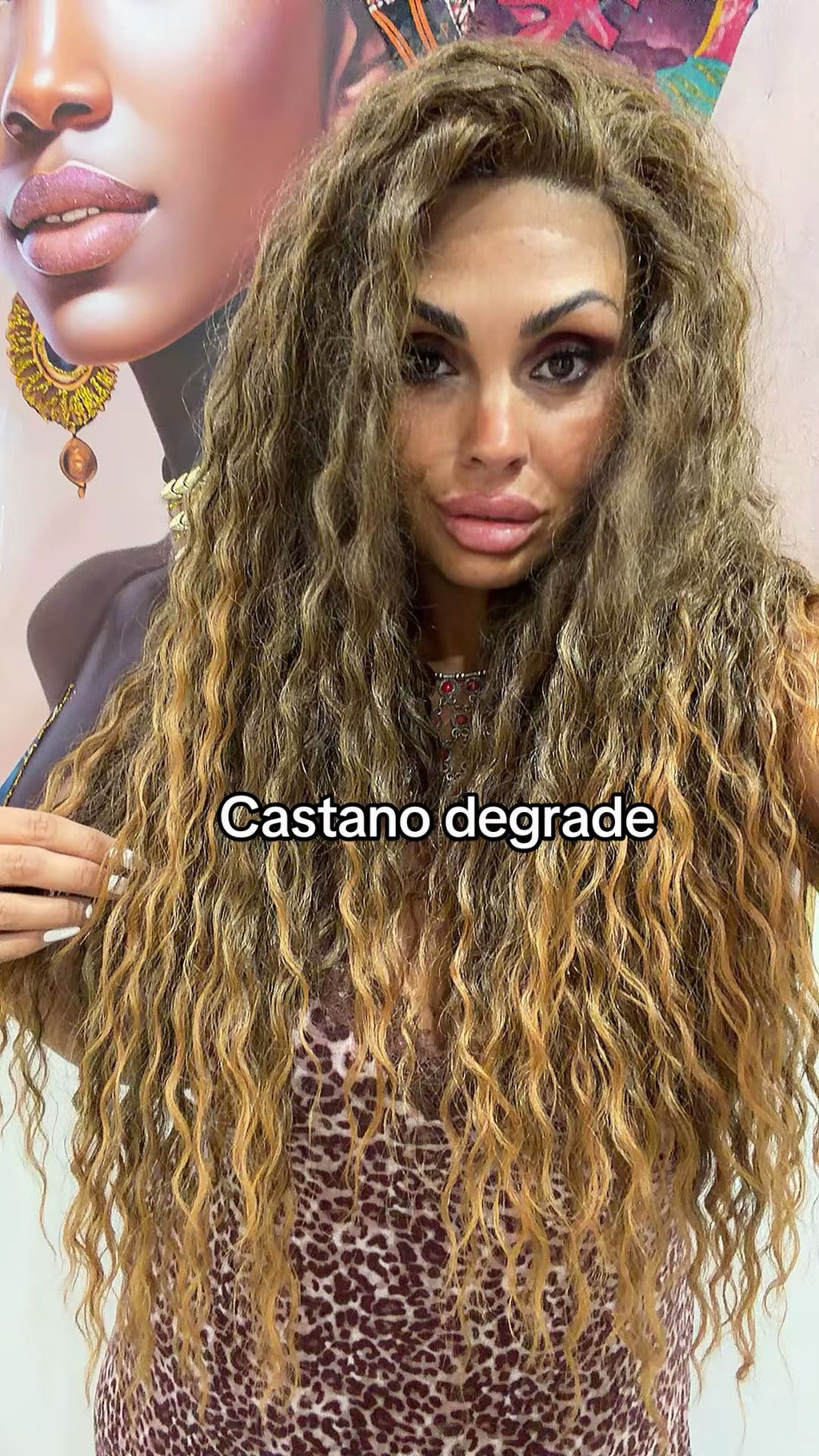 PARRUCCA BRASILIANA CASTANO DEGRADE'