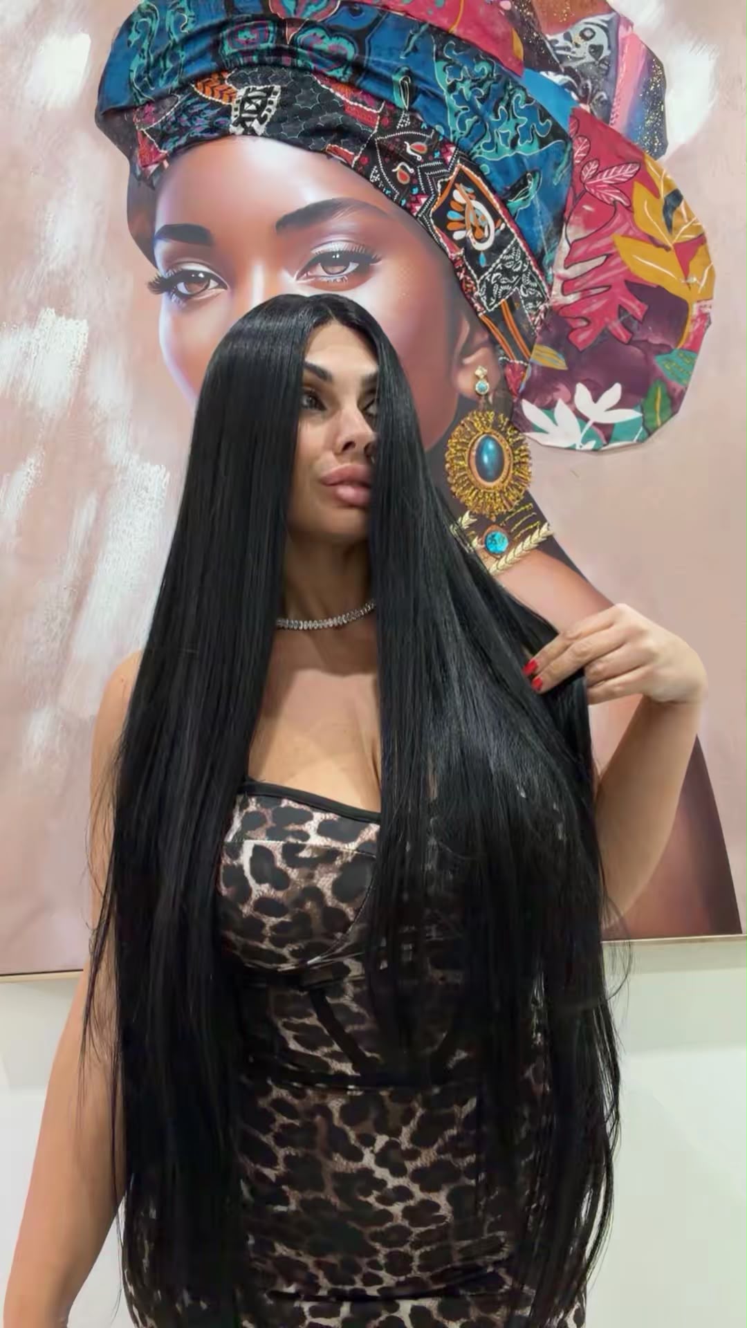 PARRUCCA KIM NERA