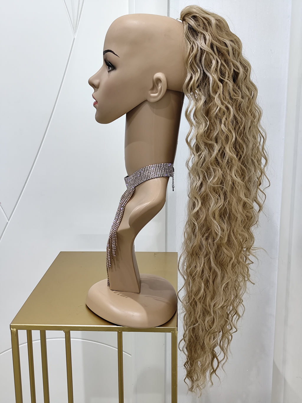 CODA RICCIA BIONDO CALDO 70 CM