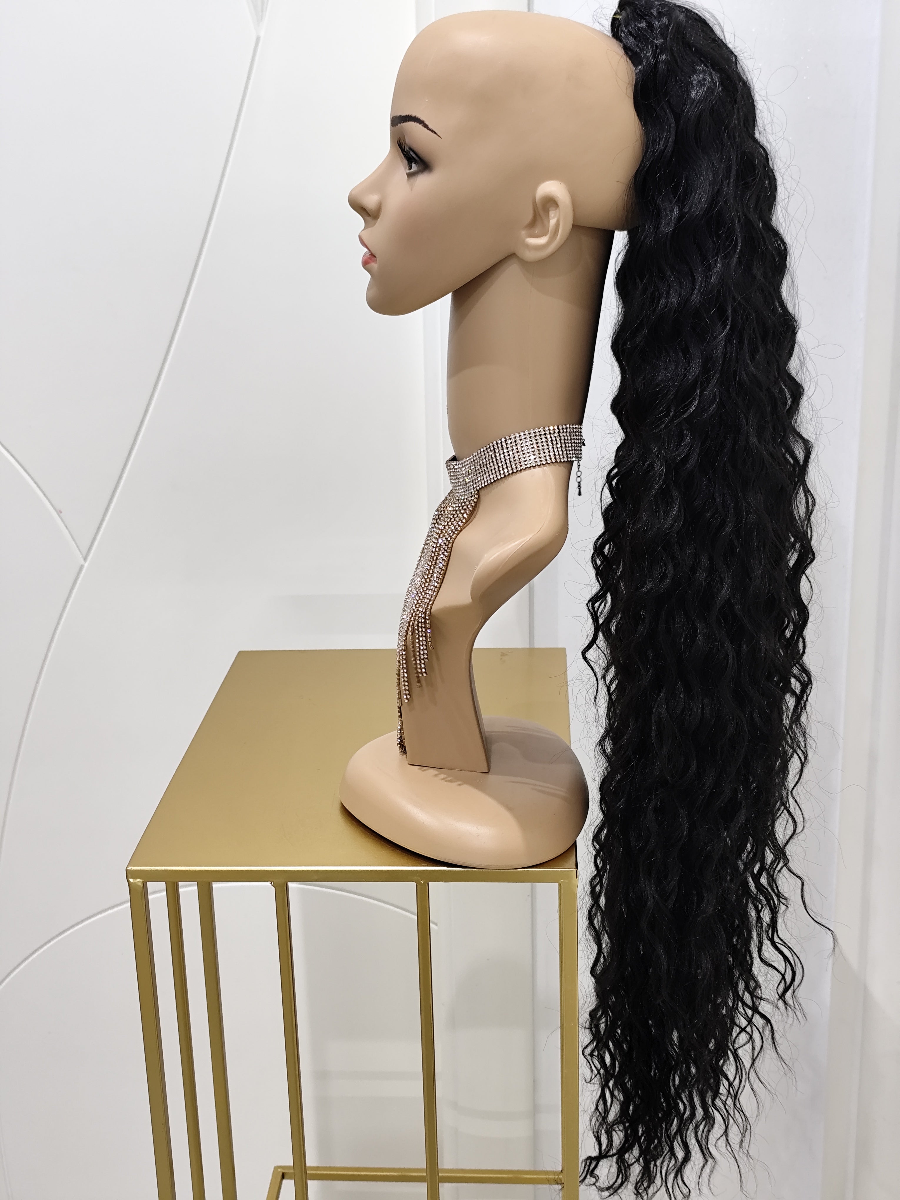 CODA RICCIA NERA 90 CM